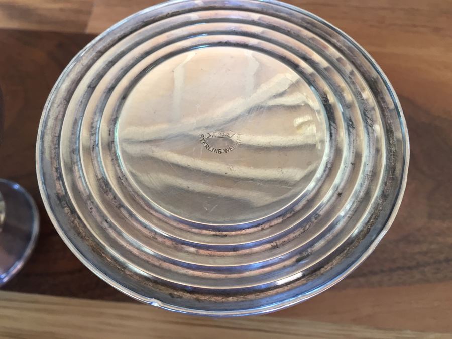 Pair Of Weighted Sterling Silver Candle Holders [Photo 7]