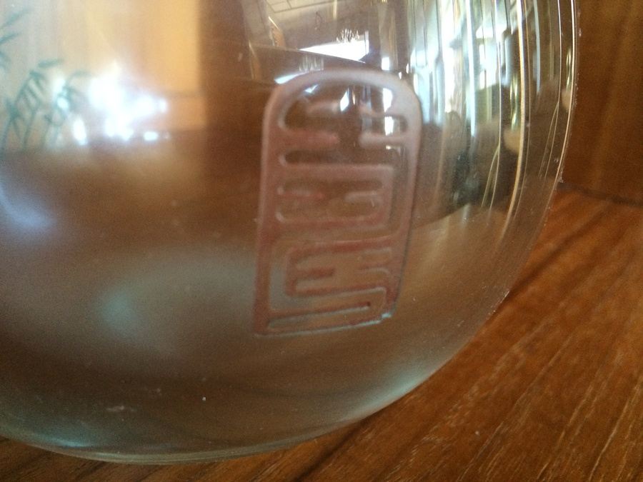 Heavy Signed Glass Vase [Photo 8]