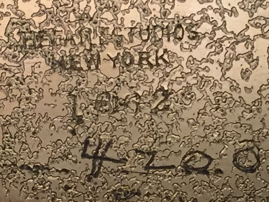 Antique Extremely Rare Tiffany Studios New York Gilt-Bronze Venetian Ermine Mink Pattern Desk Calendar Holder Flip Calendar Circa 1900 #1662 [Photo 3]