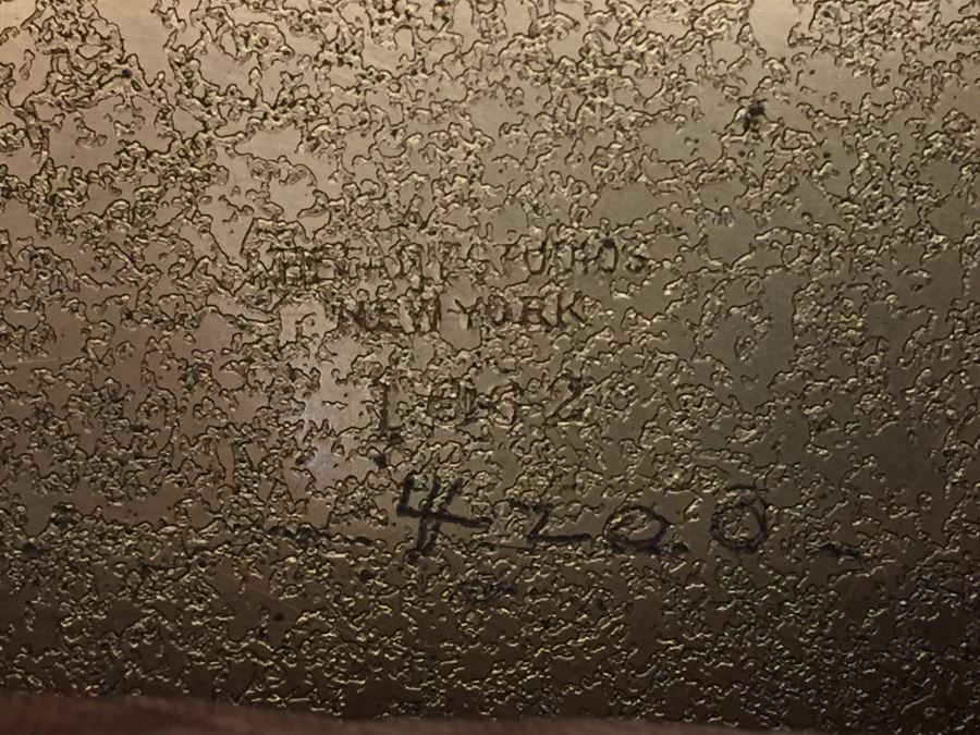 Antique Extremely Rare Tiffany Studios New York Gilt-Bronze Venetian Ermine Mink Pattern Desk Calendar Holder Flip Calendar Circa 1900 #1662 [Photo 15]