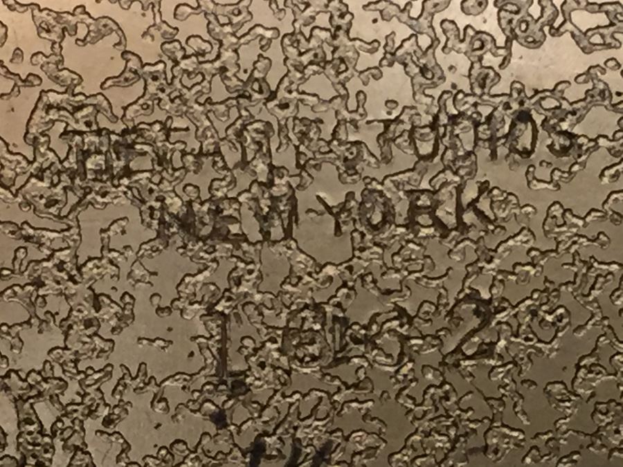 Antique Extremely Rare Tiffany Studios New York Gilt-Bronze Venetian Ermine Mink Pattern Desk Calendar Holder Flip Calendar Circa 1900 #1662 [Photo 12]