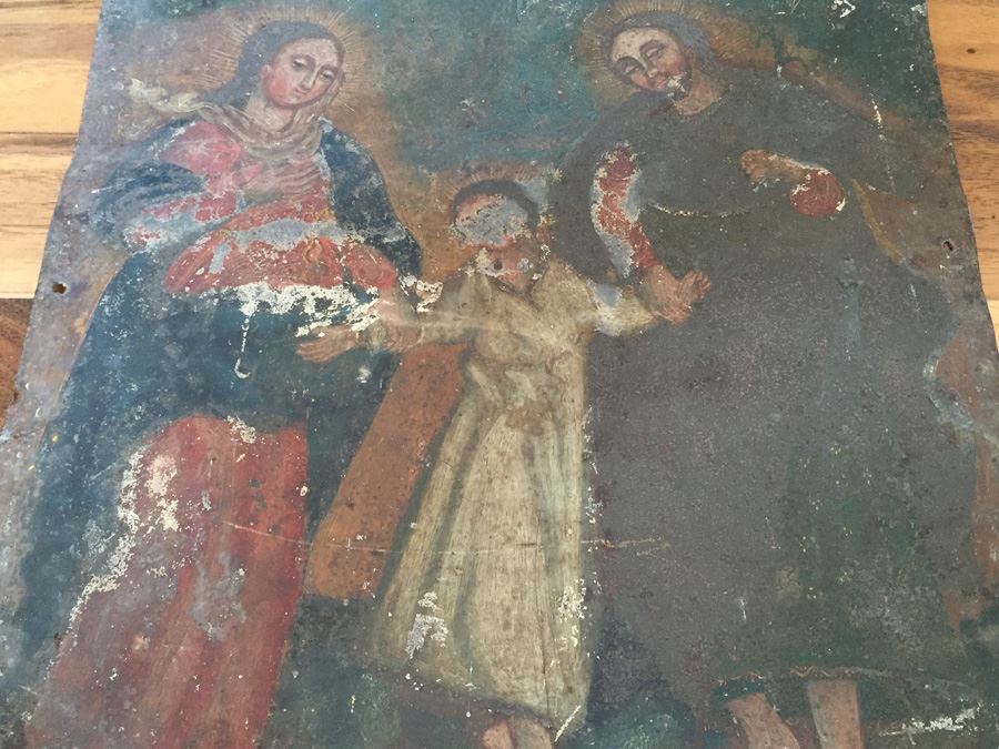 Old Religious Painting On Metal [Photo 5]