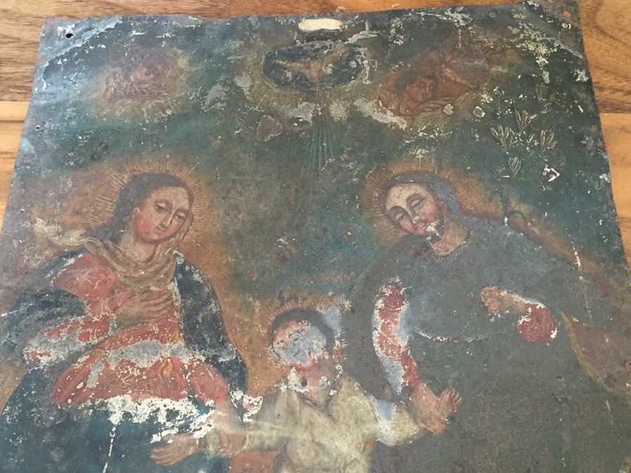 Old Religious Painting On Metal [Photo 4]