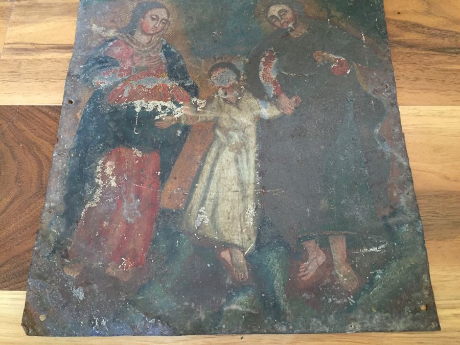 Old Religious Painting On Metal [Photo 18]