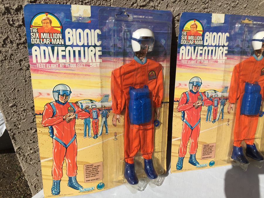 The Six Million Dollar Man Bionic Adventure Test Flight At 75,000 Feet Set New On Card Vintage 1976 [Photo 4]