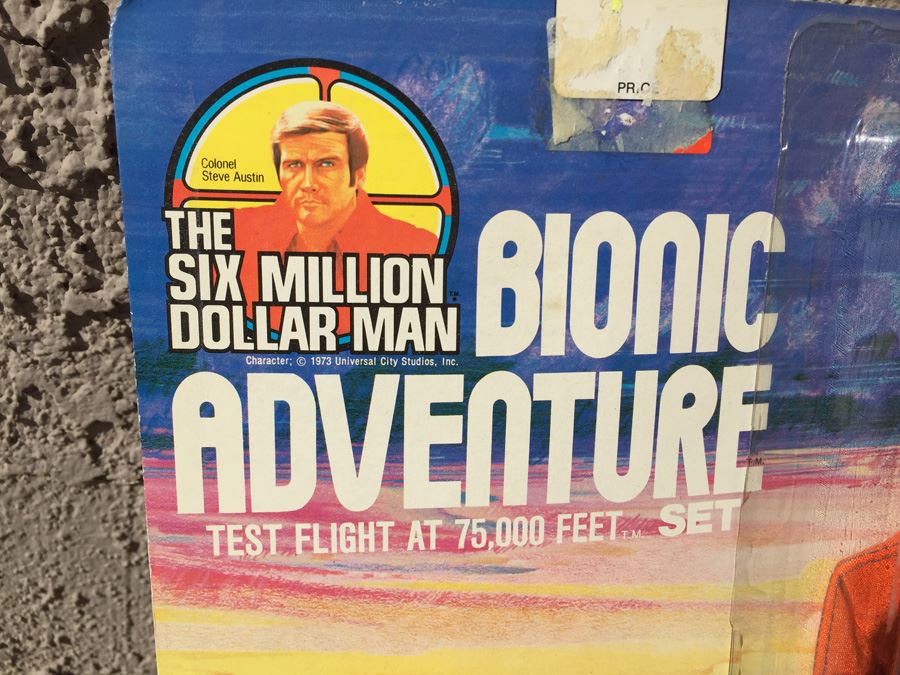 The Six Million Dollar Man Bionic Adventure Test Flight At 75,000 Feet Set New On Card Vintage 1976 [Photo 2]