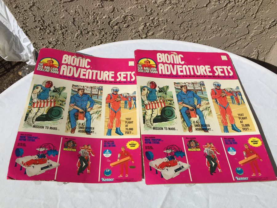 The Six Million Dollar Man Bionic Adventure Test Flight At 75,000 Feet Set New On Card Vintage 1976 [Photo 13]