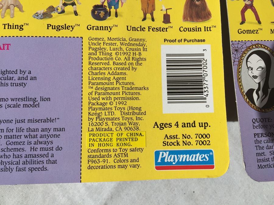 The Addams Family Action Figures New On Card Playmates Vintage 1992 [Photo 23]