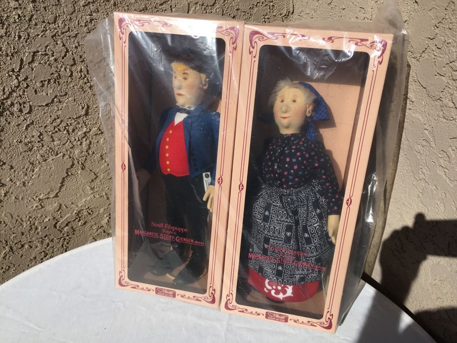 Pair Of Limited Edition Steiff Feld Dolls New In Box Made In Germany [Photo 1]