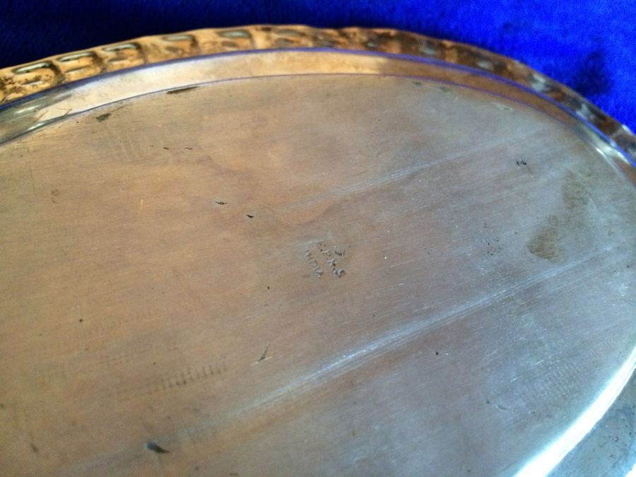 Silverplate Salt & Pepper Shakers with Tray [Photo 6]