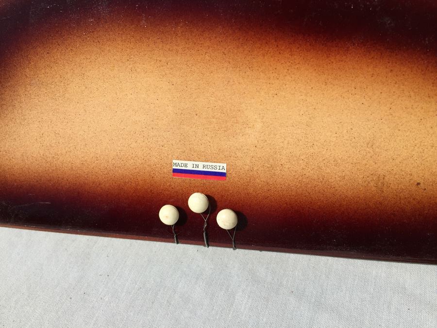 Russian Stringed Instrument Guitar New In Case Mockba 1994 [Photo 8]