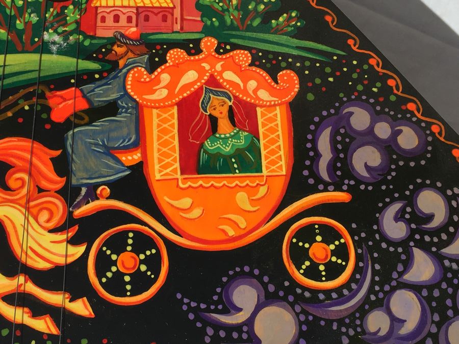 Russian Stringed Instrument Guitar New In Case Mockba 1994 [Photo 10]