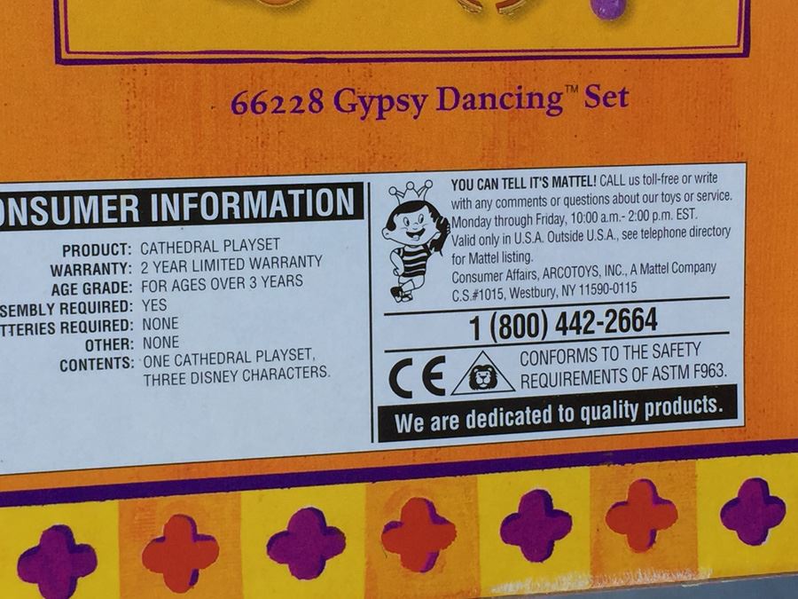 Disney's The Hunchback Of Notre Dame Cathedral Playset Mattel New In Box [Photo 6]