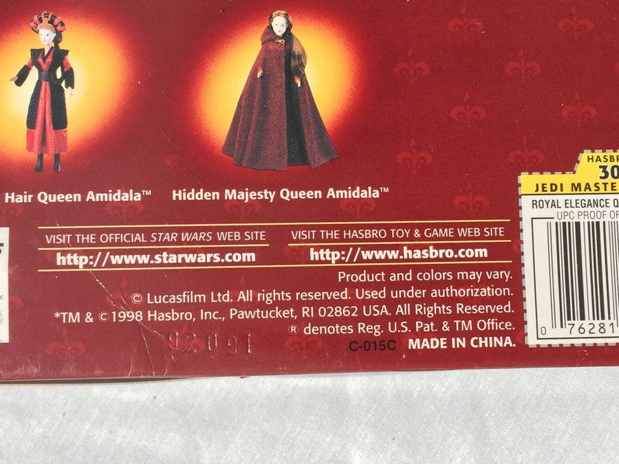Star Wars Episode I Royal Elegance Queen Amidala Hasbro New In Box 1998