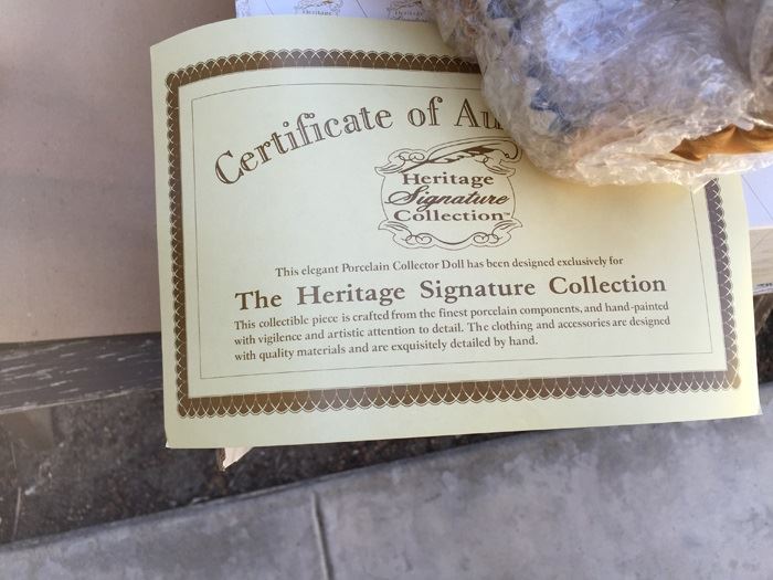MEGA Lot Of Collectible Porcelain Dolls From The Heritage Signature Collection All New In Boxes [Photo 14]