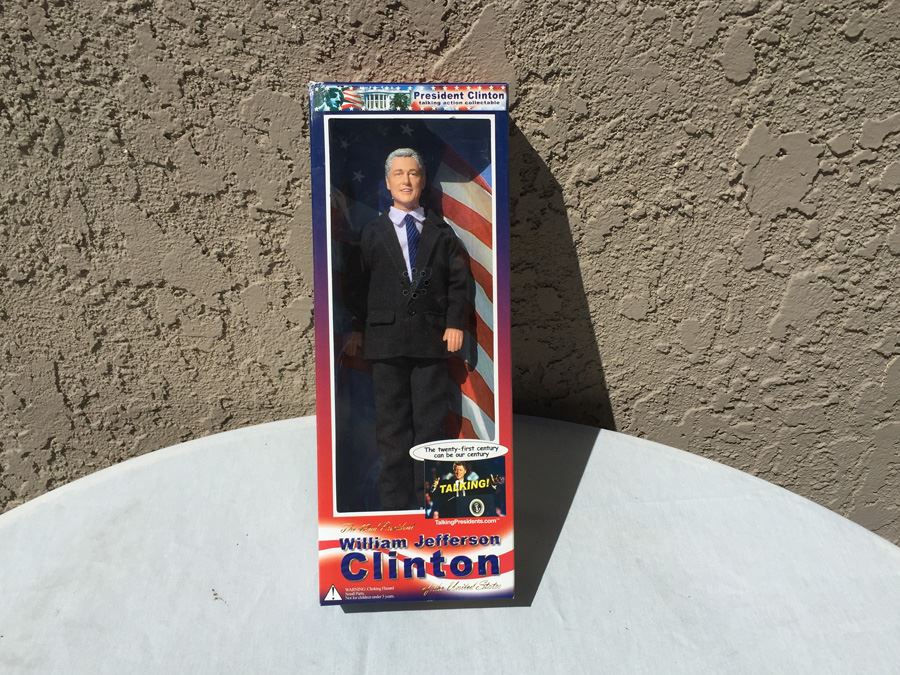 Talking Bill Clinton President Action Figure Doll New In Box