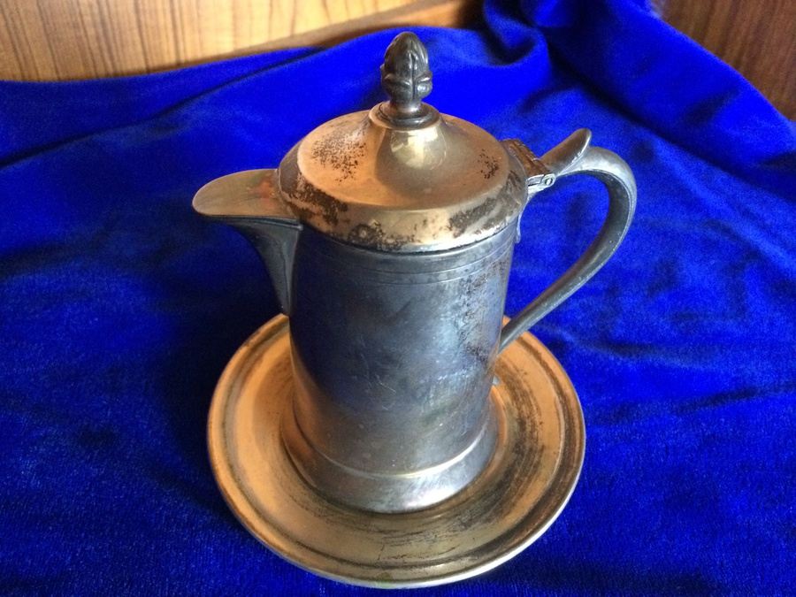Silverplate Pitcher with Tray