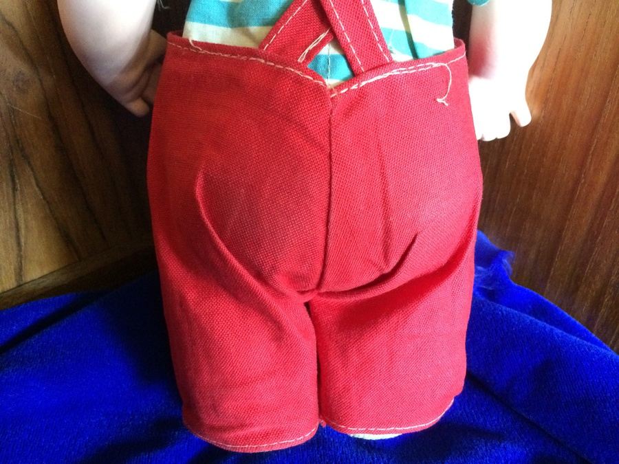 Vintage 1950's 12 inch Dennis the Menace Rubber Doll in Original Outfit [Photo 8]