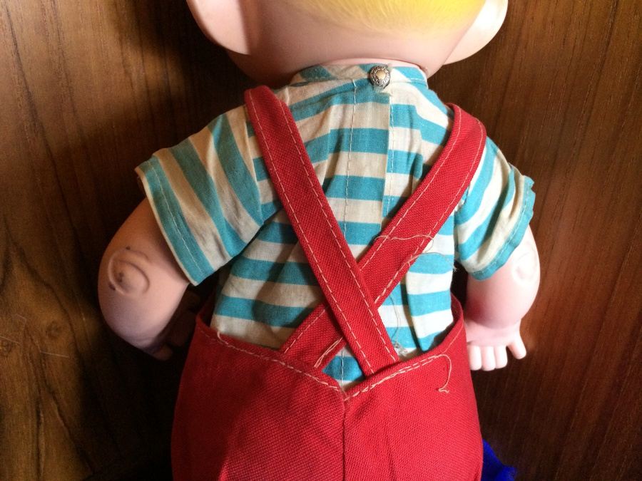 Vintage 1950's 12 inch Dennis the Menace Rubber Doll in Original Outfit [Photo 7]