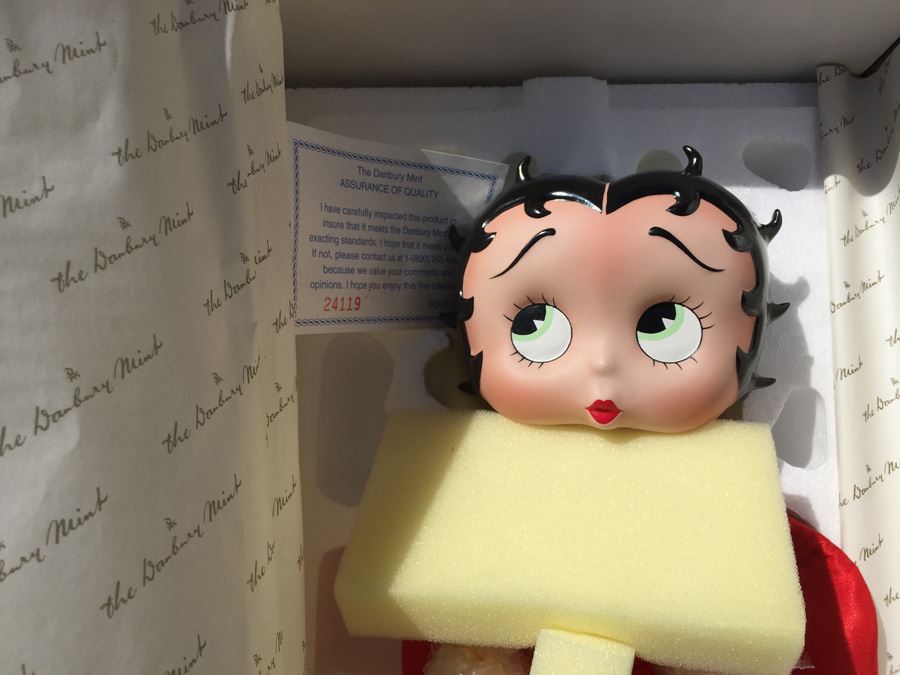 Danbury Mint Betty Boop Porcelain Collector Doll New In Box [Photo 3]