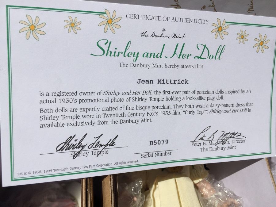 The Danbury Mint Shirley Temple And Her Doll New In Box 1999 [Photo 3]