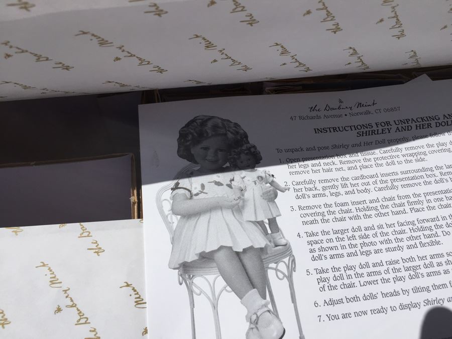 The Danbury Mint Shirley Temple And Her Doll New In Box 1999 [Photo 8]