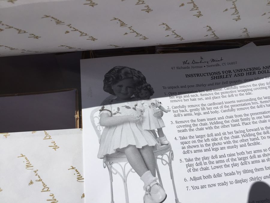 The Danbury Mint Shirley Temple And Her Doll New In Box 1999 [Photo 9]