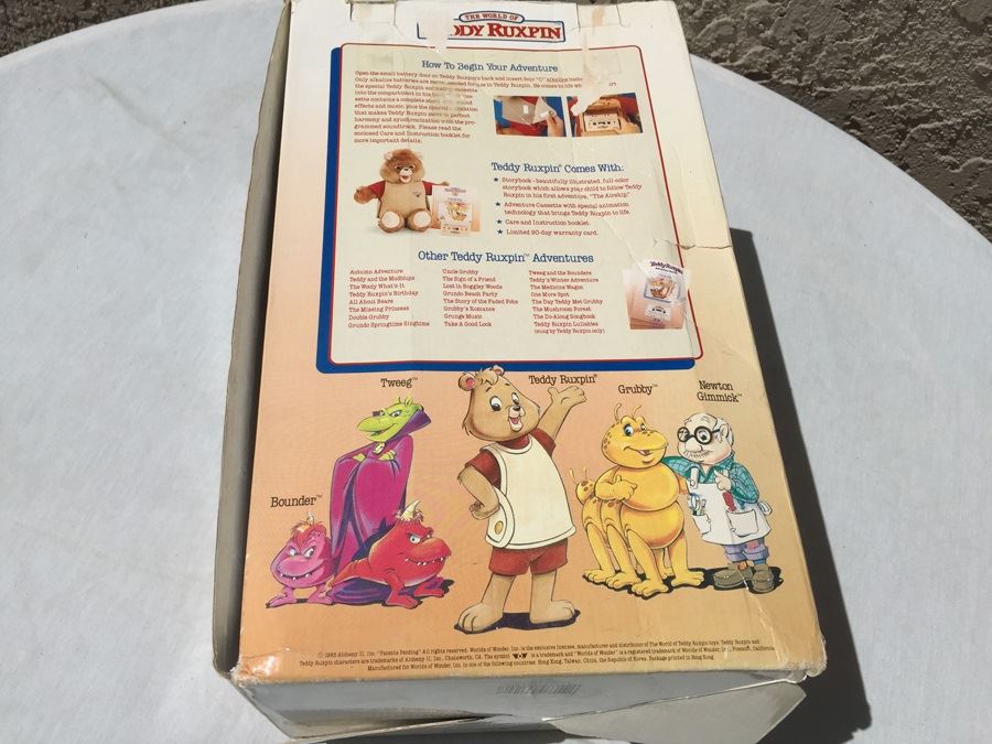 Teddy Ruxpin The World's First Animated Talking Toy New In Box 1985 Box Has Some Damage [Photo 6]