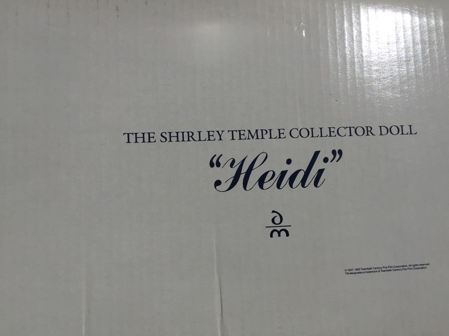 Danbury Mint The Shirley Temple Collector Doll New In Box Heidi [Photo 1]