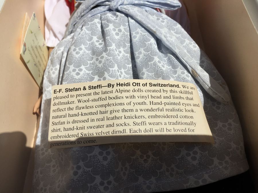 Original Heidi Ott Swiss Design Dolls New In Box E-F. Stefan & Steffi [Photo 14]