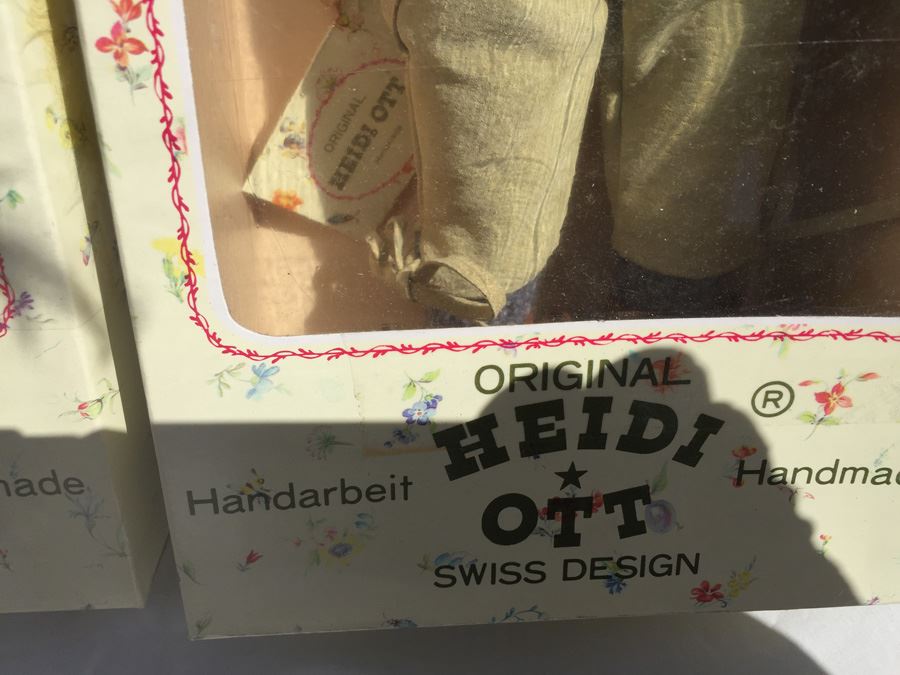Original Heidi Ott Swiss Design Dolls New In Box E-F. Stefan & Steffi [Photo 5]