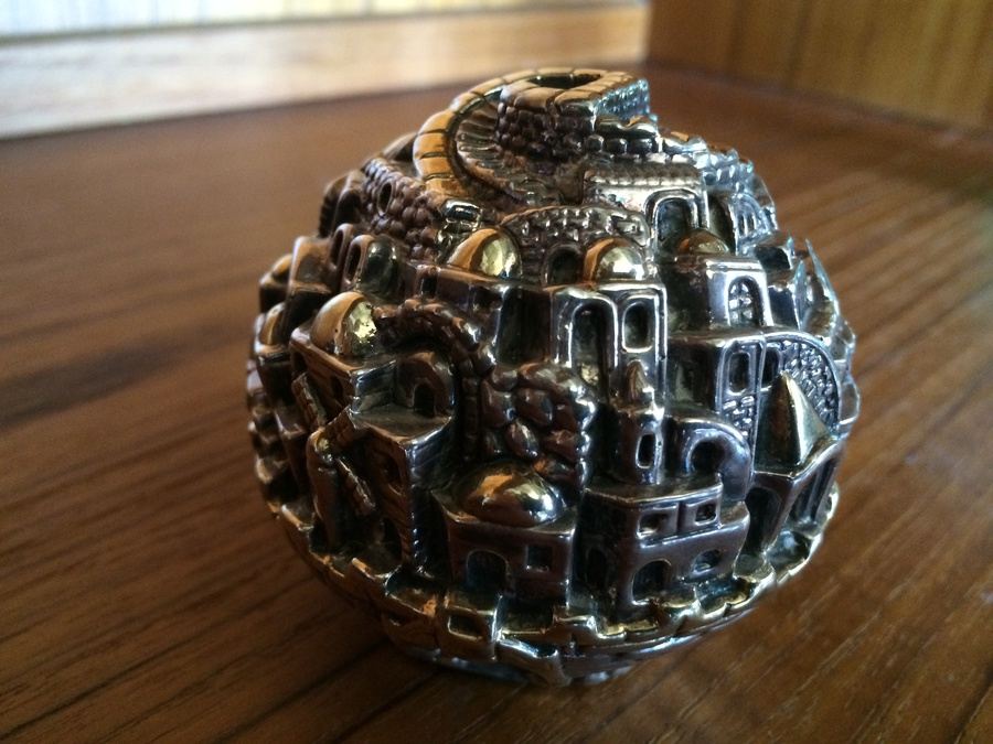 Jerusalem Ball 925 Electroformed Silver (base metal core)  [Photo 3]