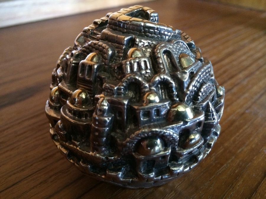 Jerusalem Ball 925 Electroformed Silver (base metal core) 