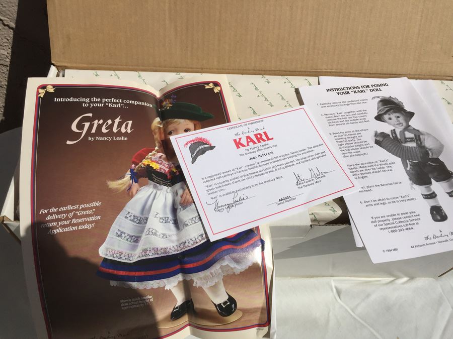 Danbury Mint Karl By Nancy Leslie Doll New In Box [Photo 3]