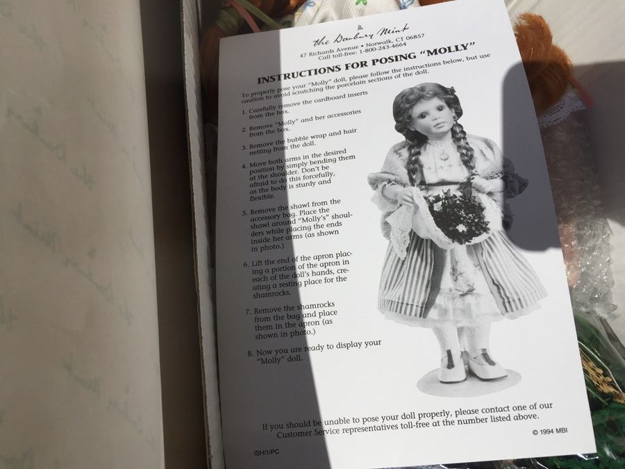 Danbury Mint MOLLY By Peggy Dey Doll New In Box [Photo 5]