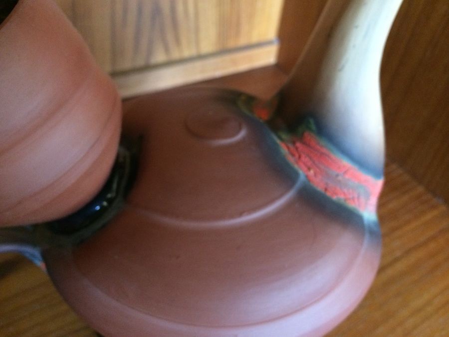 Handmade Signed Clay Teapot [Photo 4]