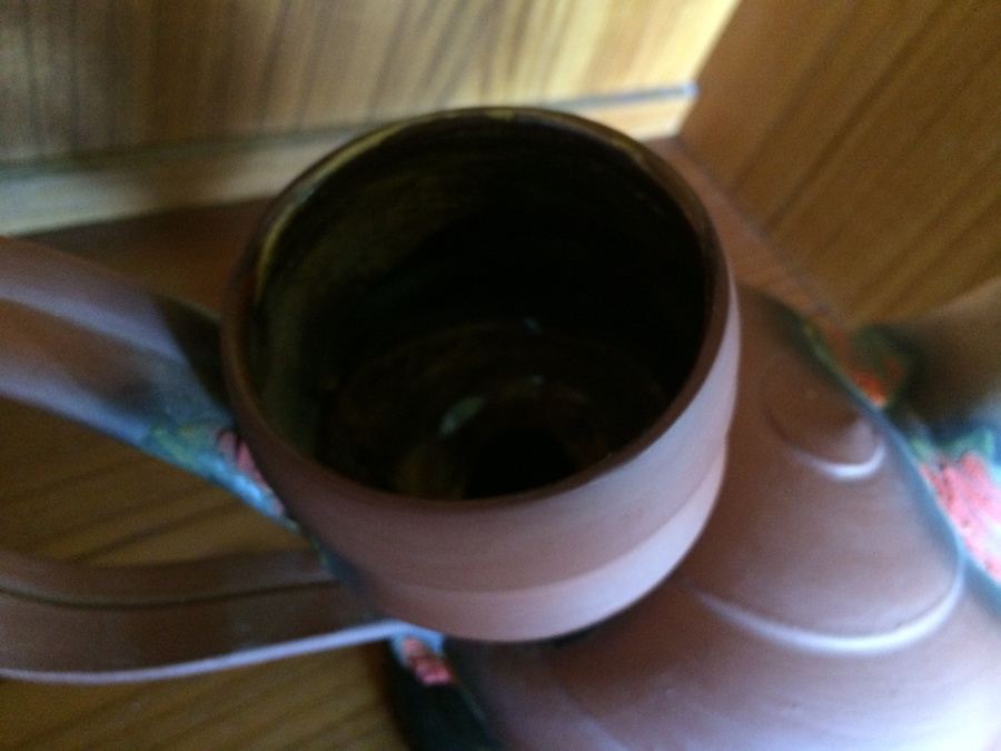 Handmade Signed Clay Teapot [Photo 3]