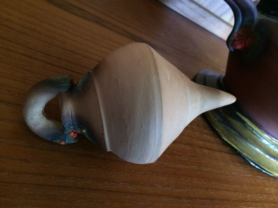 Handmade Signed Clay Teapot [Photo 6]