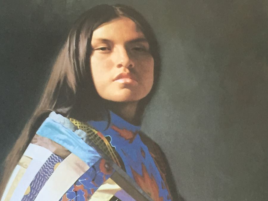 Don Crowley Signed Limited Edition Print Of Native American Woman 193/1000 1978 San Carlos, Arizona