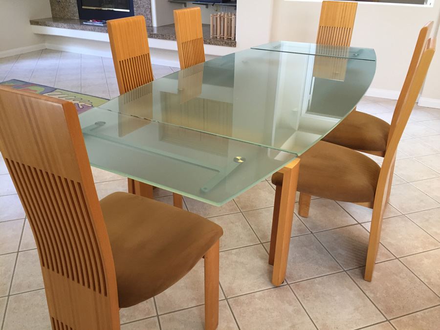Modernist Designer Table With Six Chairs In Excellent Condition Purchased From Lawrance Furniture [Photo 10]