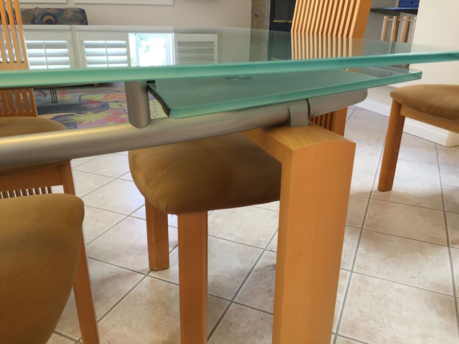 Modernist Designer Table With Six Chairs In Excellent Condition Purchased From Lawrance Furniture [Photo 7]