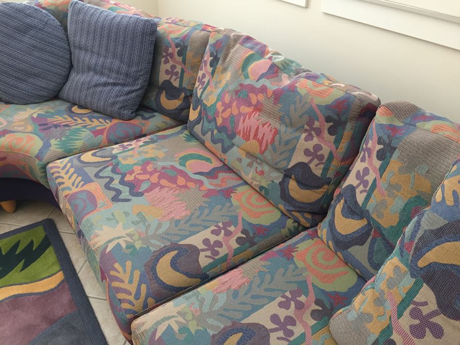 Modernist Dellarobbia Furniture Modular Sectional Sofa With Down Padding Extremely Comfortable And In Excellent Condition Purchase From Lawrance Furniture [Photo 8]