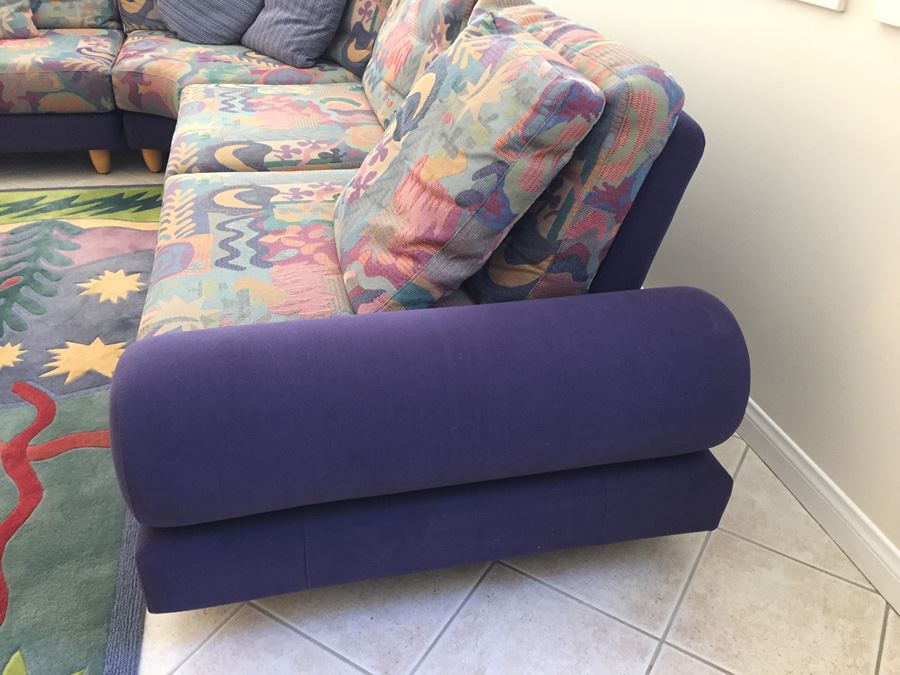 Modernist Dellarobbia Furniture Modular Sectional Sofa With Down Padding Extremely Comfortable And In Excellent Condition Purchase From Lawrance Furniture [Photo 2]