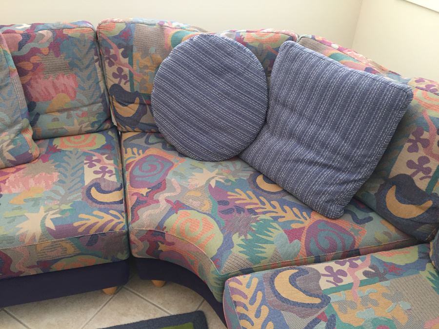 Modernist Dellarobbia Furniture Modular Sectional Sofa With Down Padding Extremely Comfortable And In Excellent Condition Purchase From Lawrance Furniture [Photo 9]