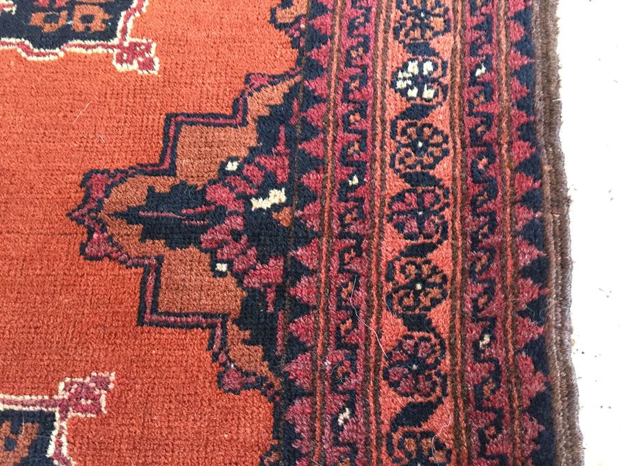 Hand Woven Wool Persian Area Rug Measures 52' x 31.5' [Photo 6]
