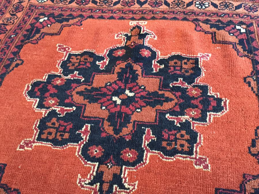 Hand Woven Wool Persian Area Rug Measures 52' x 31.5' [Photo 7]