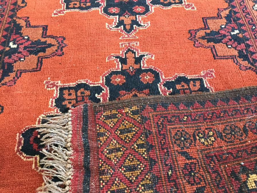 Hand Woven Wool Persian Area Rug Measures 52' x 31.5' [Photo 3]
