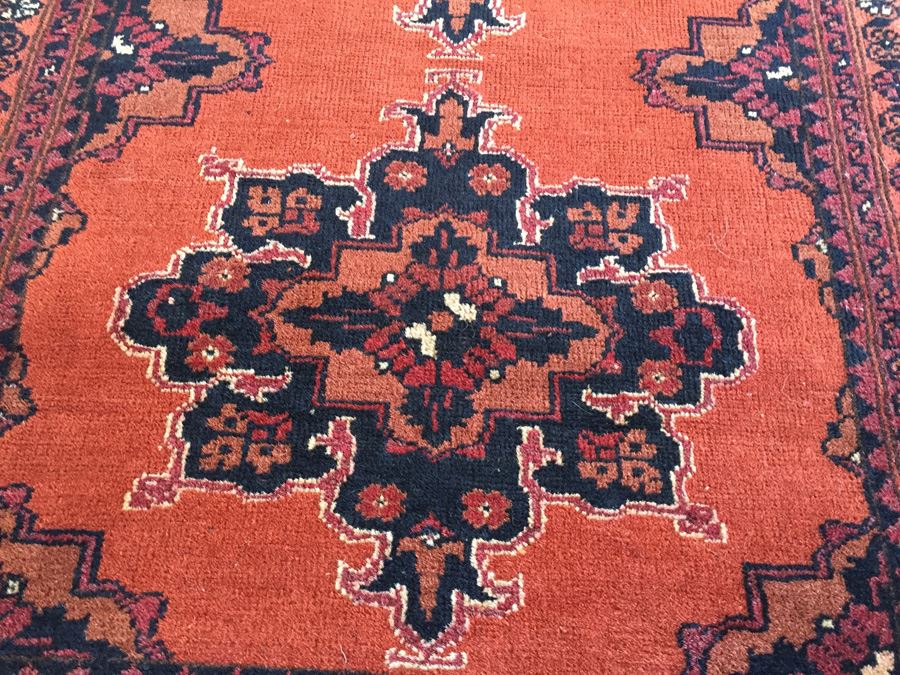 Hand Woven Wool Persian Area Rug Measures 52' x 31.5' [Photo 4]