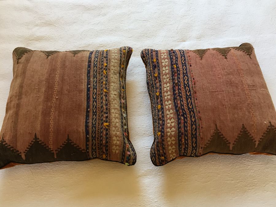 Pair Of Tribal Throw Pillows