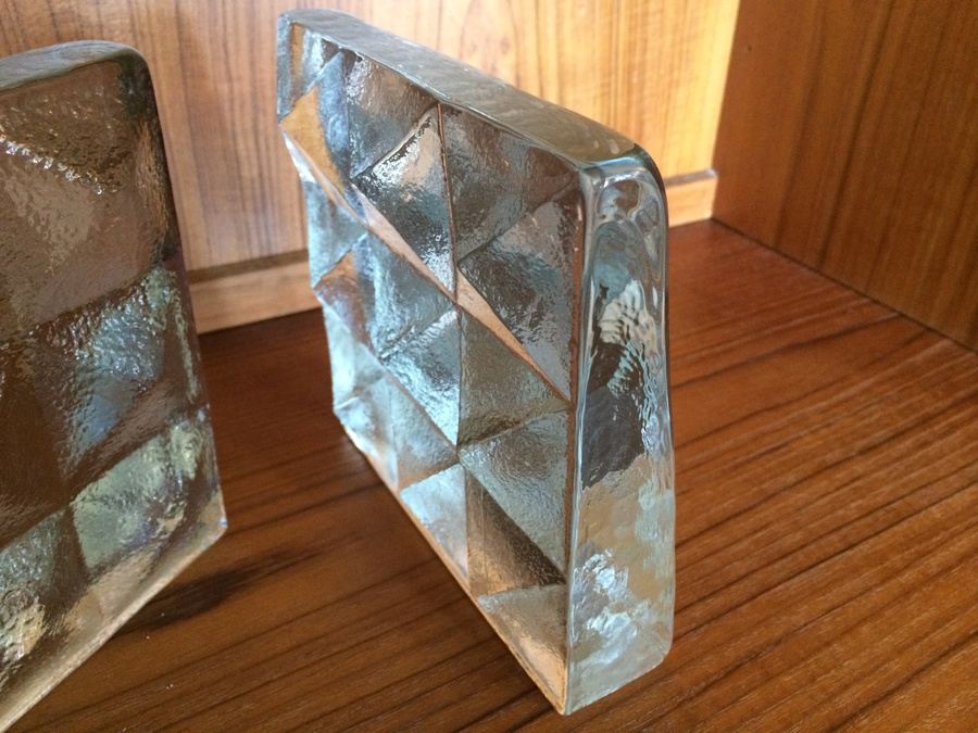 Blenko Glass Bookends [Photo 4]